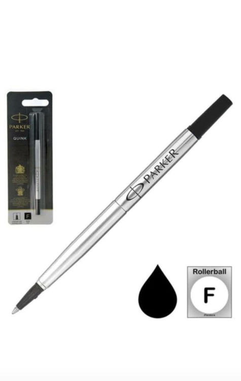 Picture of 6259-Parker Rollerball Refill Black Fine